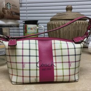 NWOT coach plaid purse classic edition
